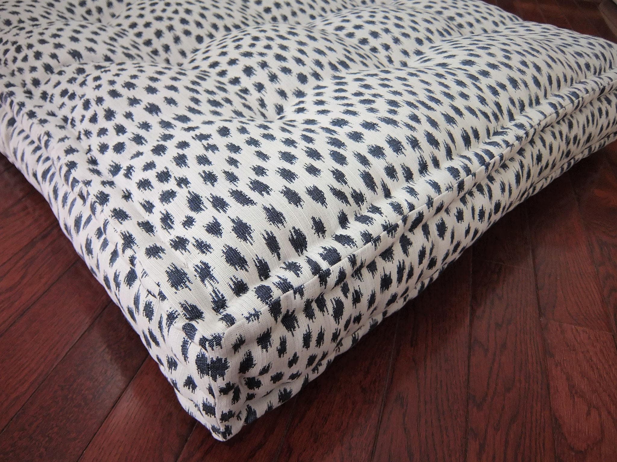 Grateful Home — Oversized Floor Cushion with French Quilted Edging
