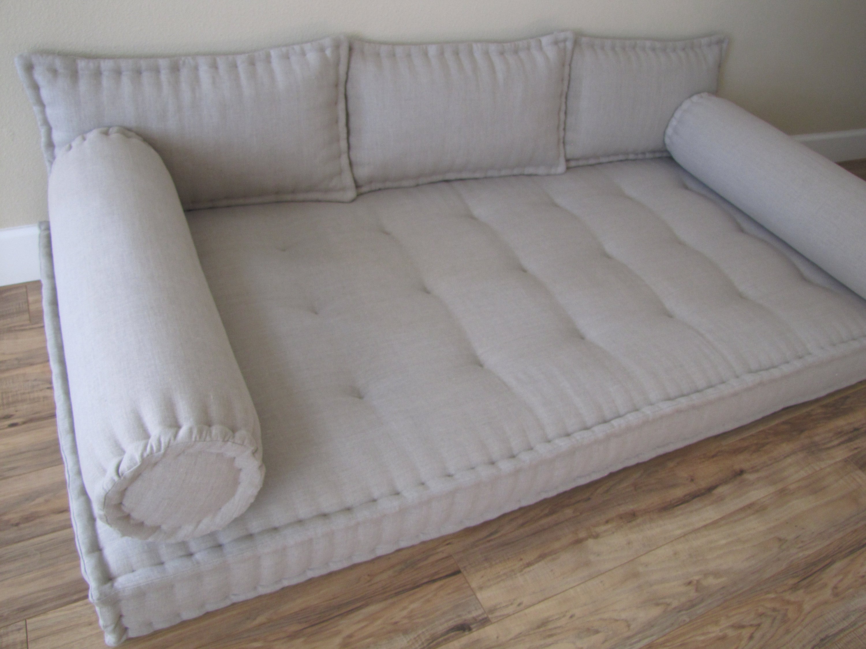 Grateful Home — Custom Cushions made with Natural Linen Fabric, French