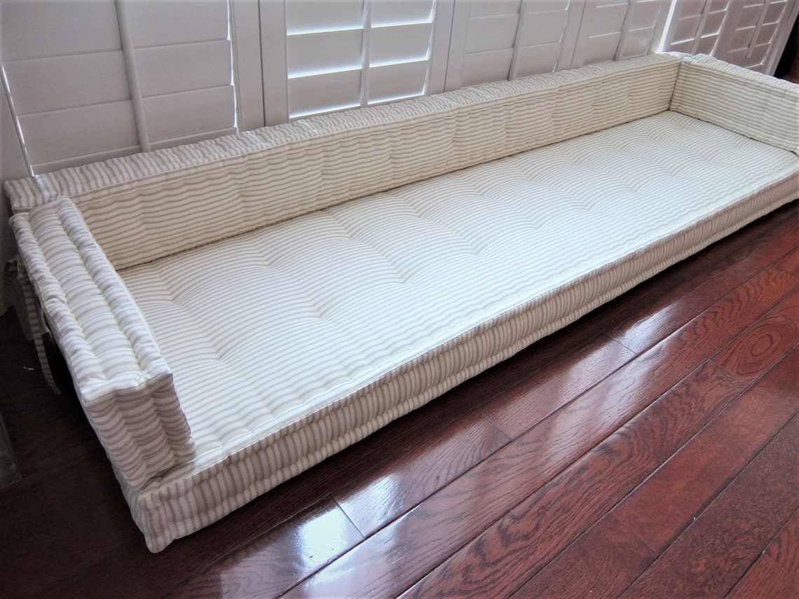 Custom Bench Cushion Tufted Box Cushions Floor Cushion Etsy