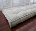 Linen Custom Cushion with French Edging, Window Seat, Bench Seat Cushion, Floor Pillow, French Cushion 