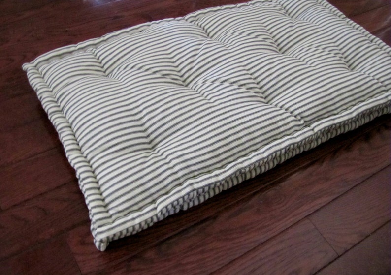 Custom Bench Cushion Black Ticking Stripe Window Seat - Etsy