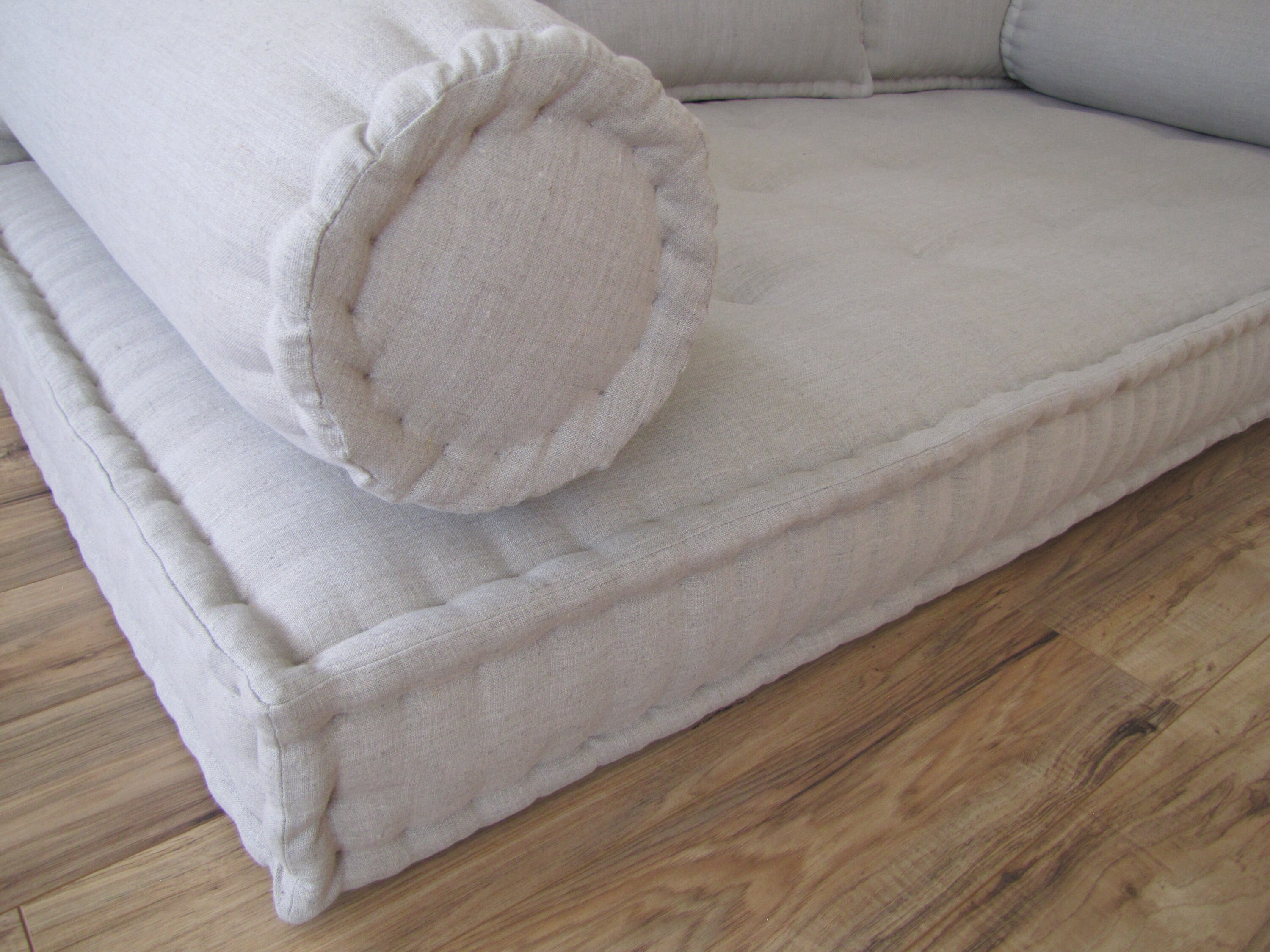 Grateful Home — Custom Cushions made with Natural Linen Fabric, French