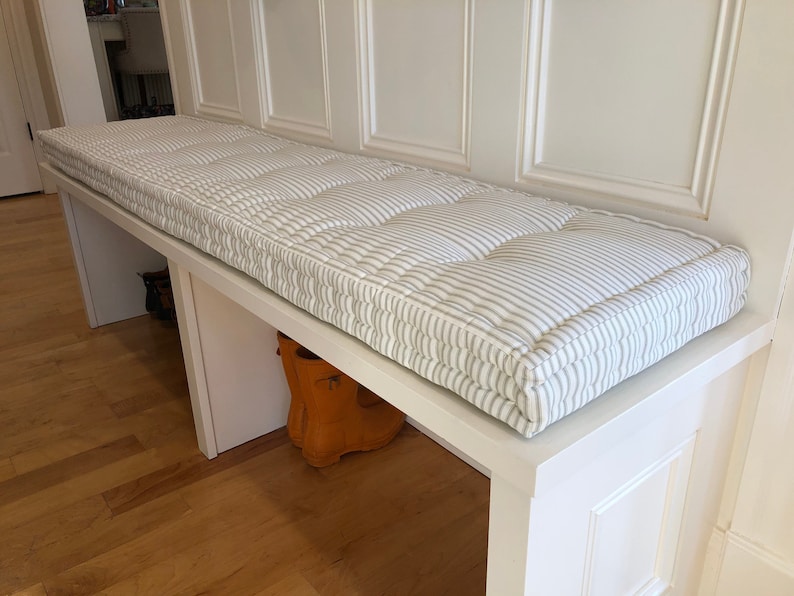 Hall Tree Cushion Custom Bench Cushion Ticking Stripe Etsy