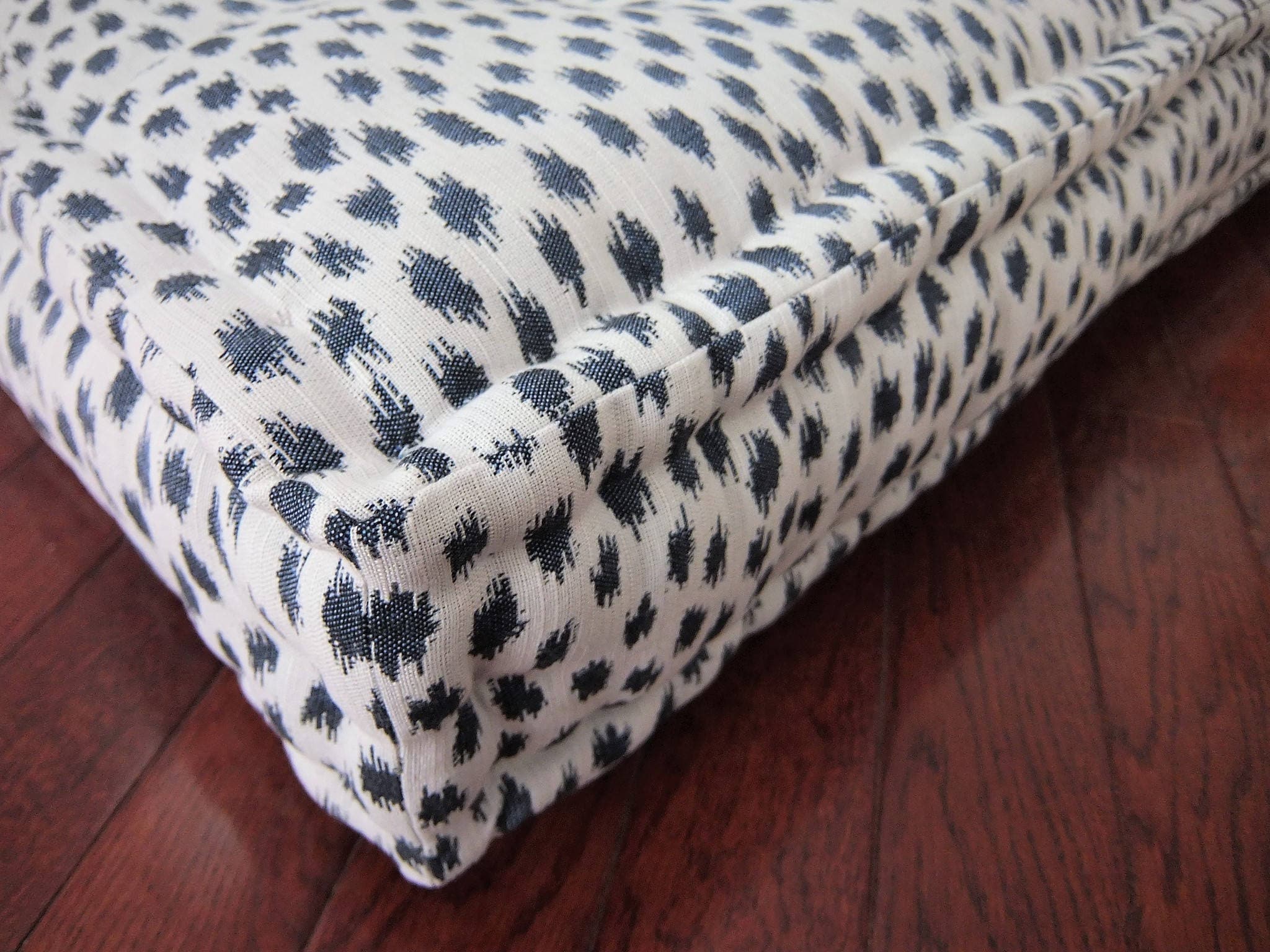 Grateful Home — Oversized Floor Cushion with French Quilted Edging