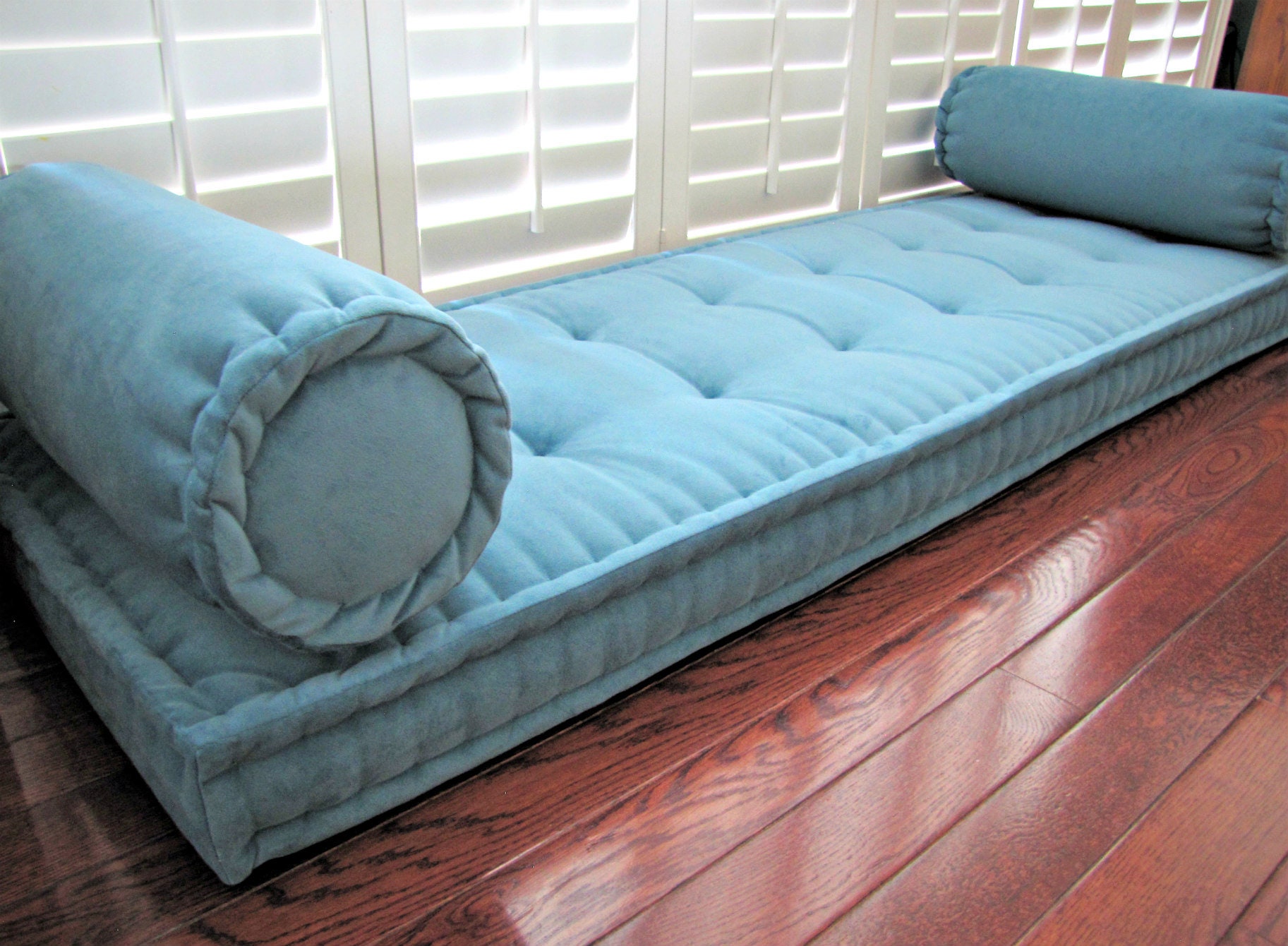Bench Pad, Banquette Pads, Custom Bench Cushion, Ticking Stripe