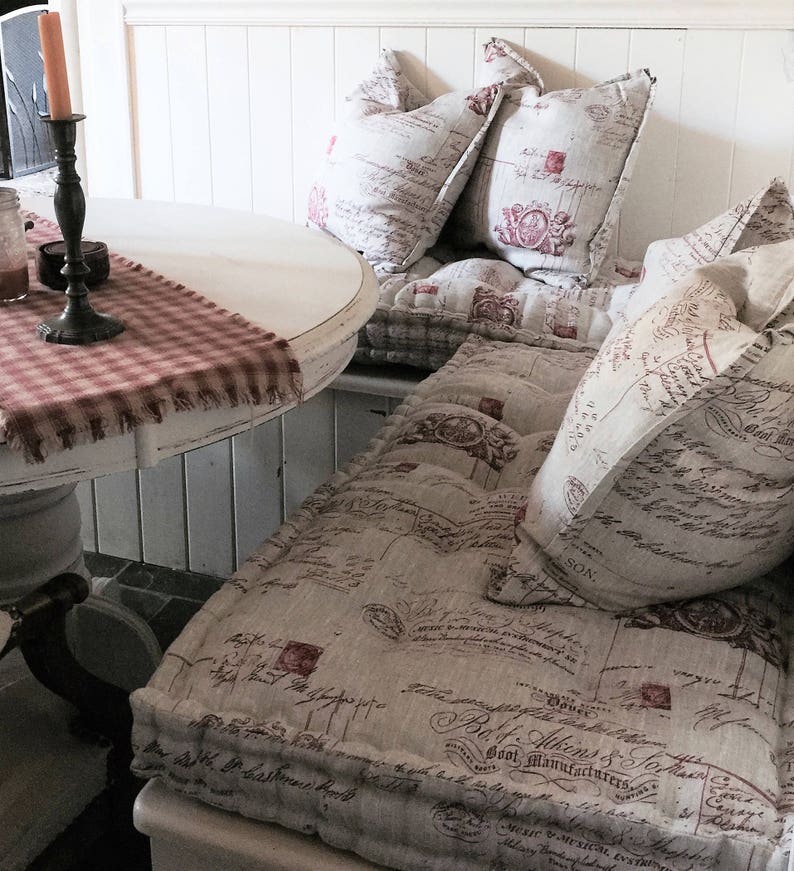 Banquette Cushions L Shape Bench Seat Cushions French Etsy