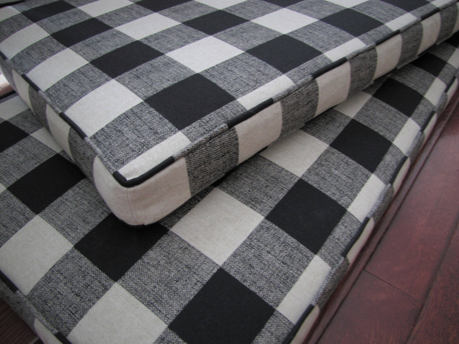 Banquette Cushions L Shape Bench Seat Cushions Cord Piped Etsy