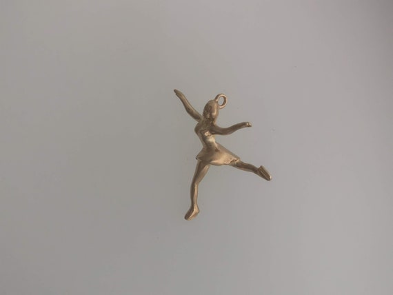 9ct Gold Ice Skater Charm