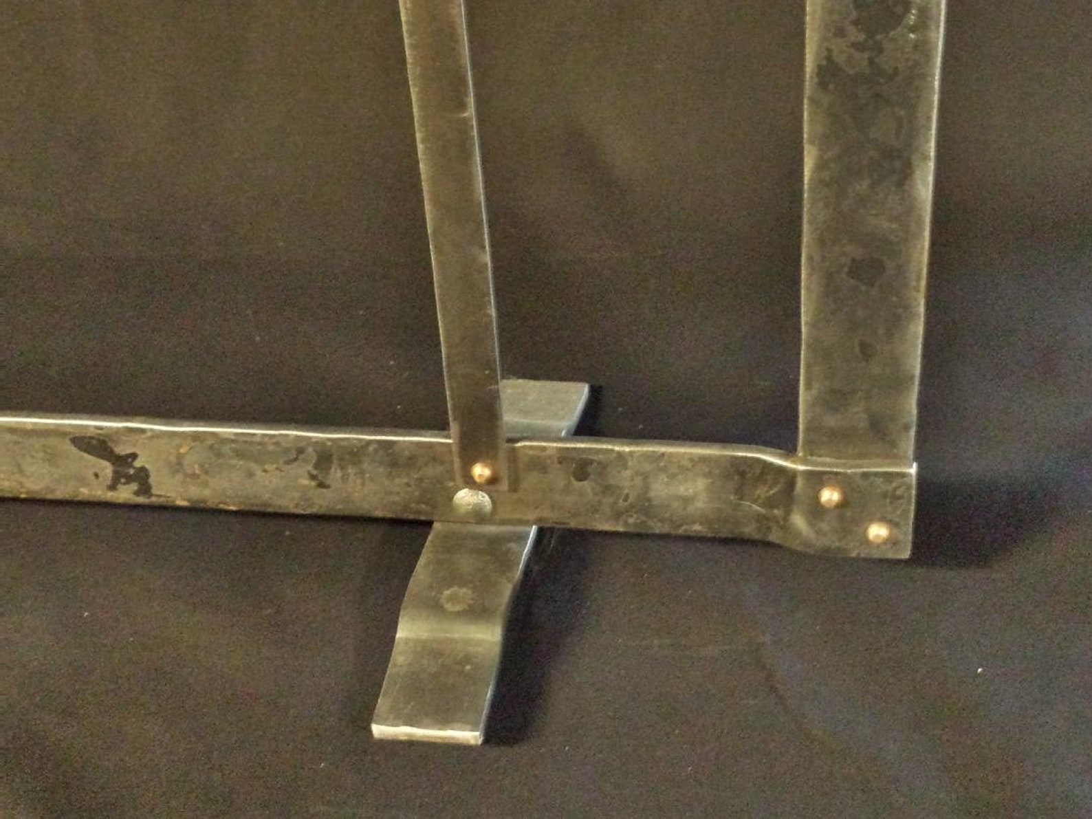 Fireplace Screen, Craftsman Mission Style, Iron Copper Rivets Etsy