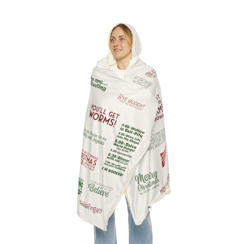 Christmas Movie Blanket Snuggle Blanket Christmas Movie Quotes Cozy ...
