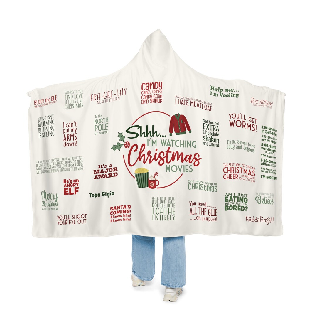 Christmas Movie Blanket Snuggle Blanket Christmas Movie Quotes Cozy ...