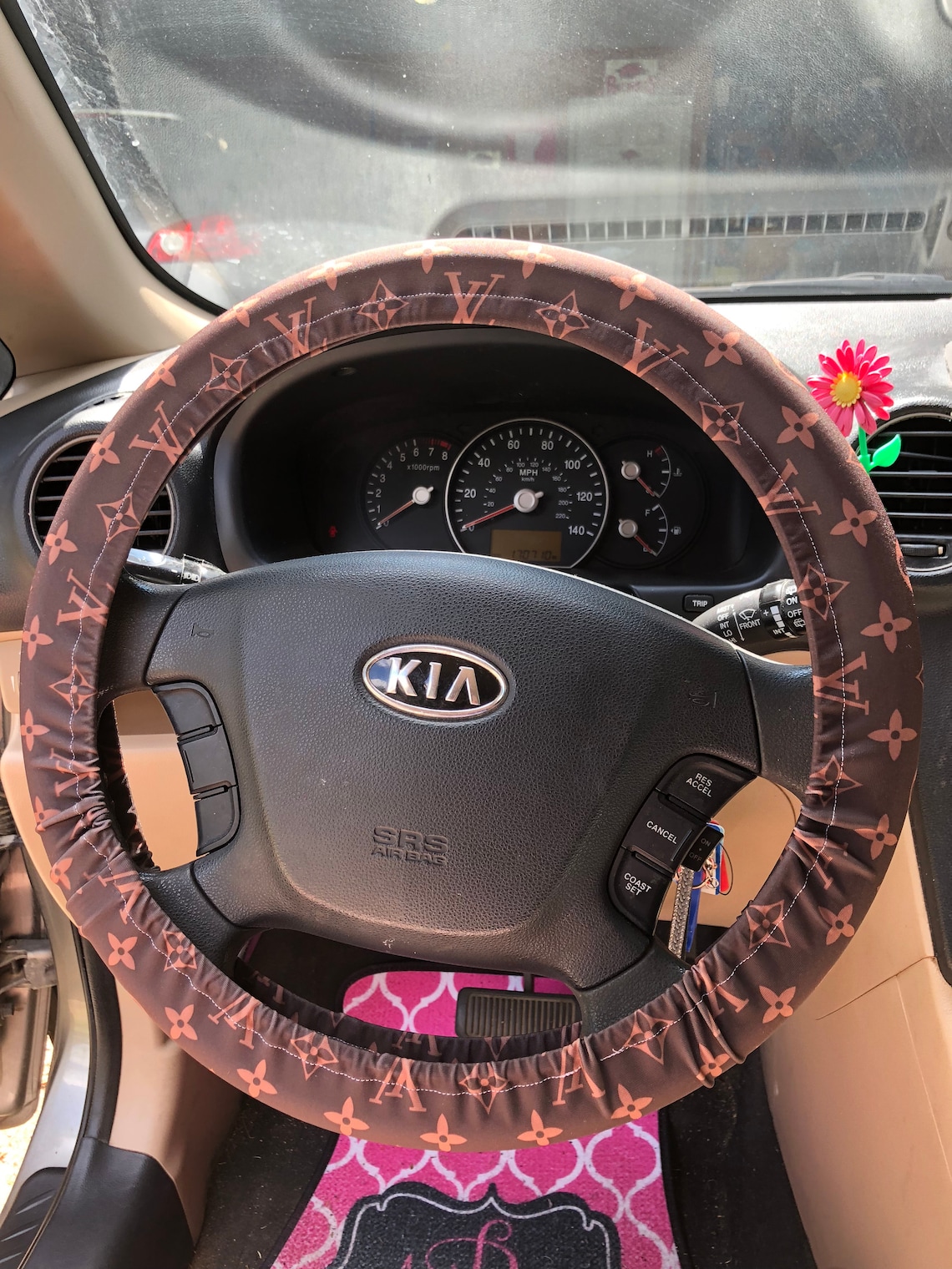 LV Louis Vuitton Inspired Steering Wheel cover Etsy