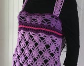 Crochet dress - crochet cover up - woman knit wear - crochet mini dress - long crochet top - crochet sexy dress - teen fashion dress