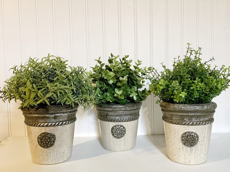 Faux thyme herb Farmhouse kitchen decor rustic decor Etsy