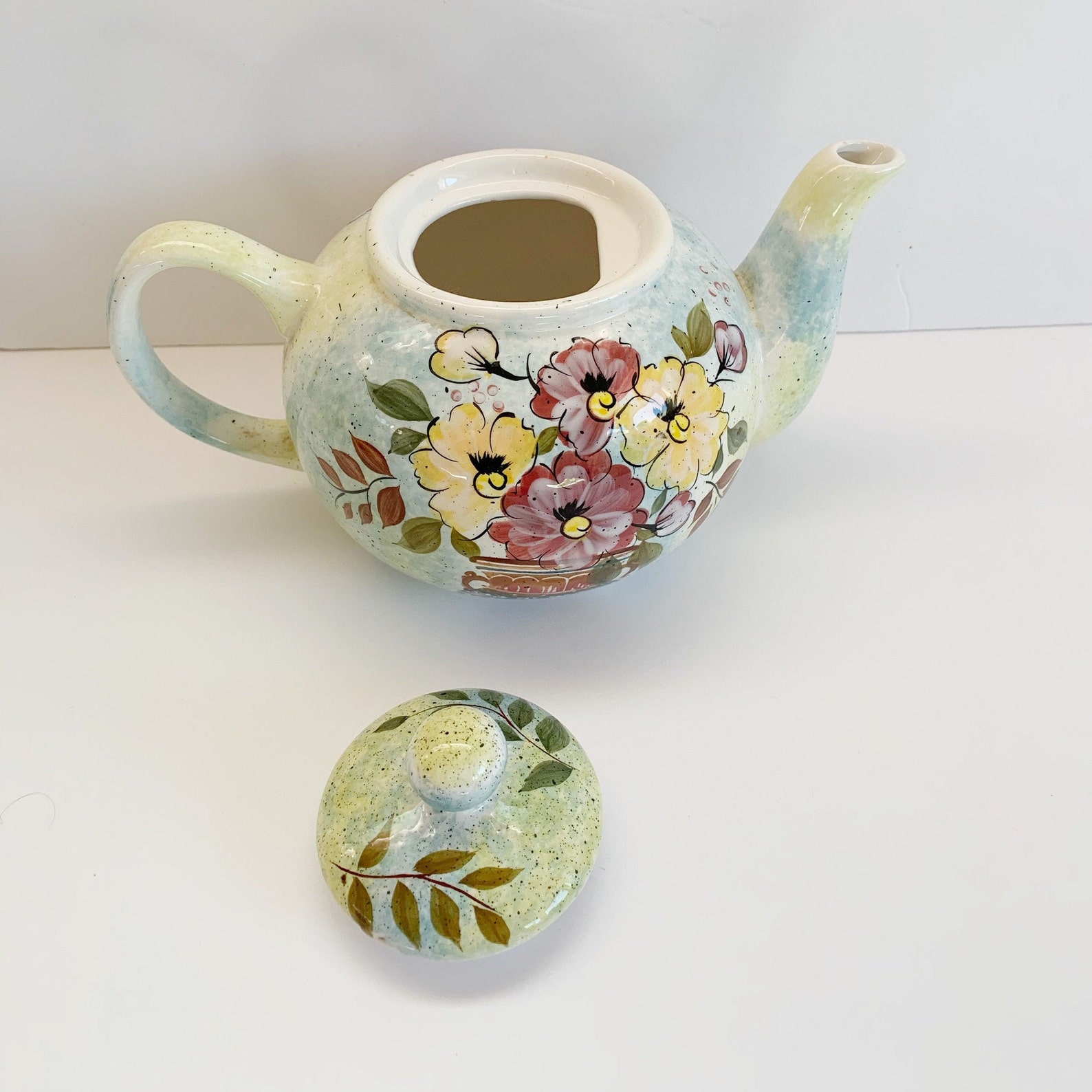 Vintage Ceramic Teapot MENORCA by Jay Import Co. - Etsy