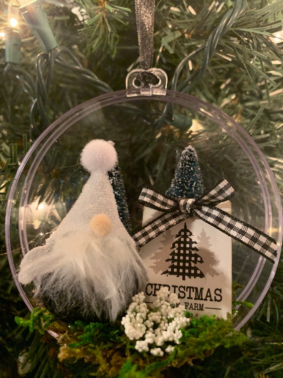Tree farm Christmas tree ornament Farmhouse holiday Etsy