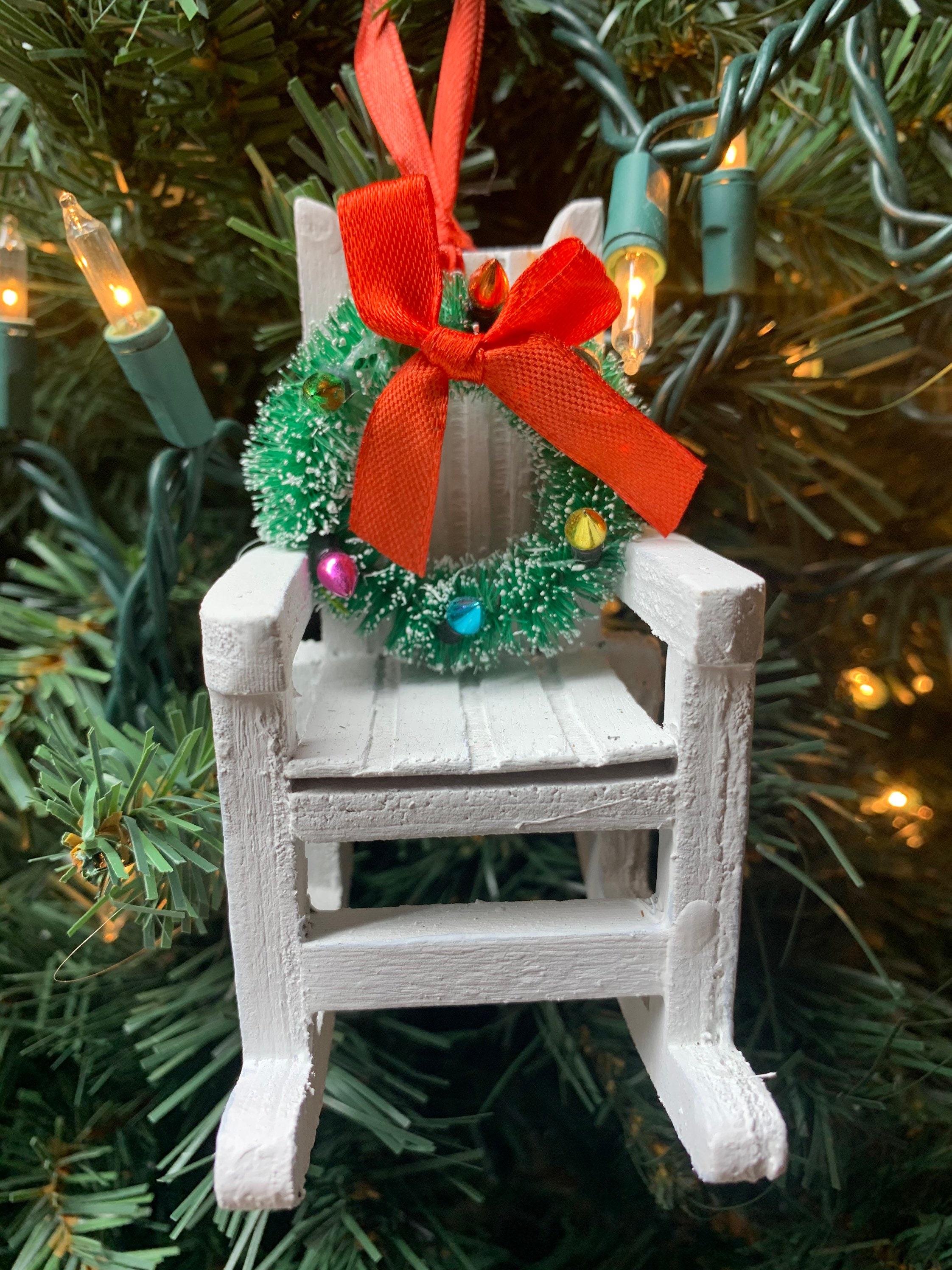 Rocking chair Christmas tree ornament platform rocker | Etsy