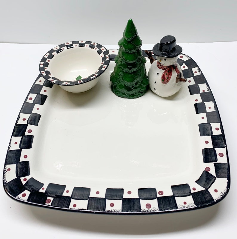 3 d vintage ceramic platter by Cali ceramic plate chip and Etsy