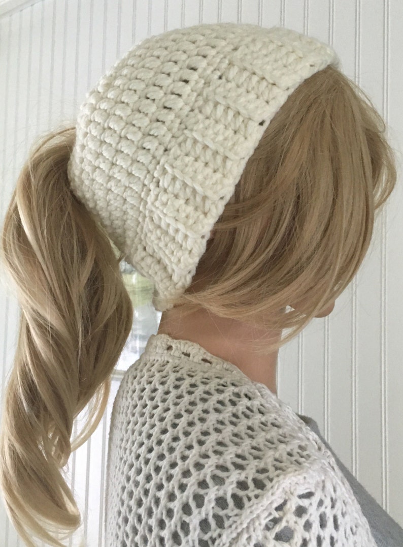 Ponytail Hat Messy Bun Hat Crochet Bun Hat Messy Bun Etsy