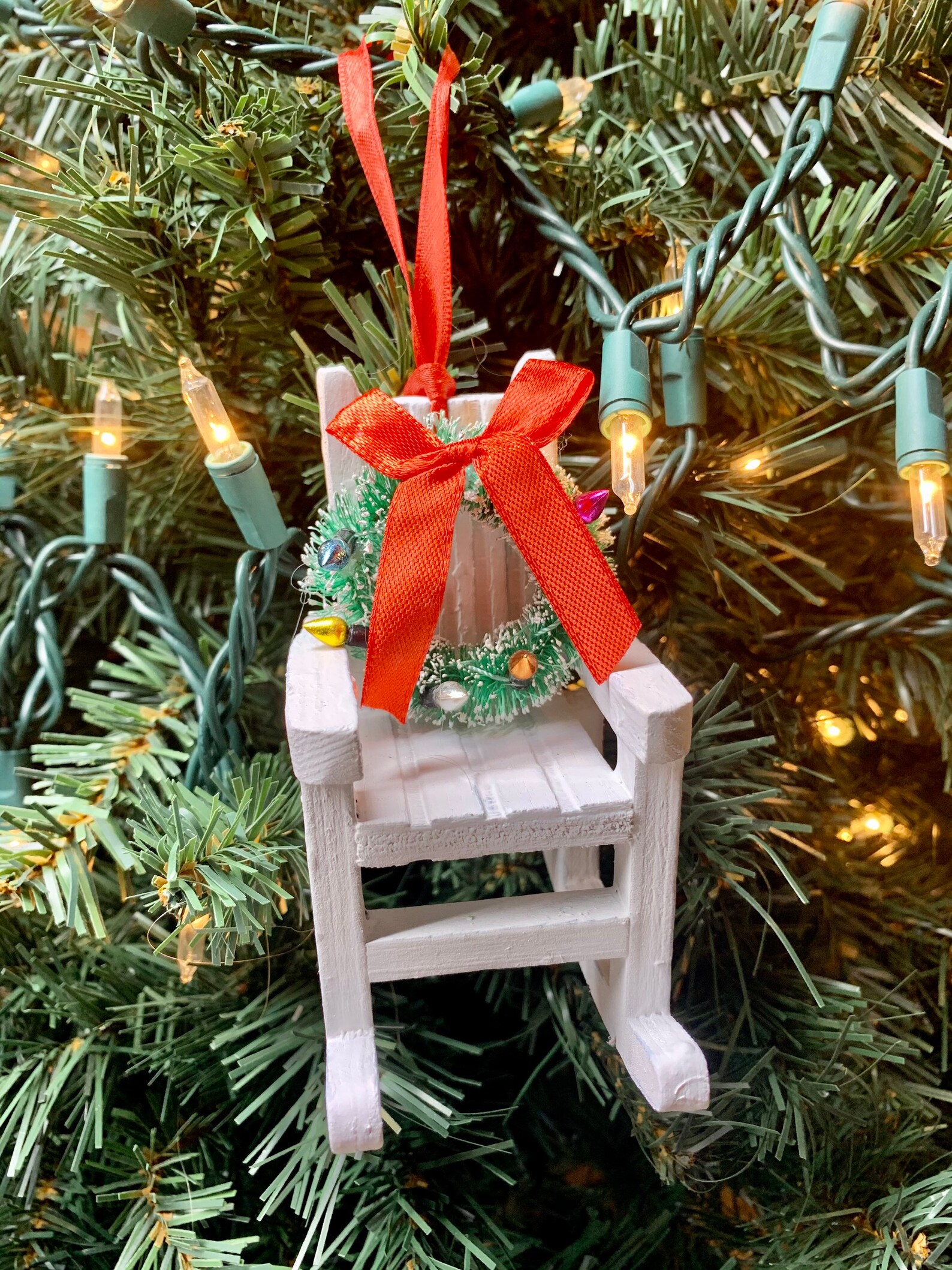 Rocking chair Christmas tree ornament platform rocker | Etsy
