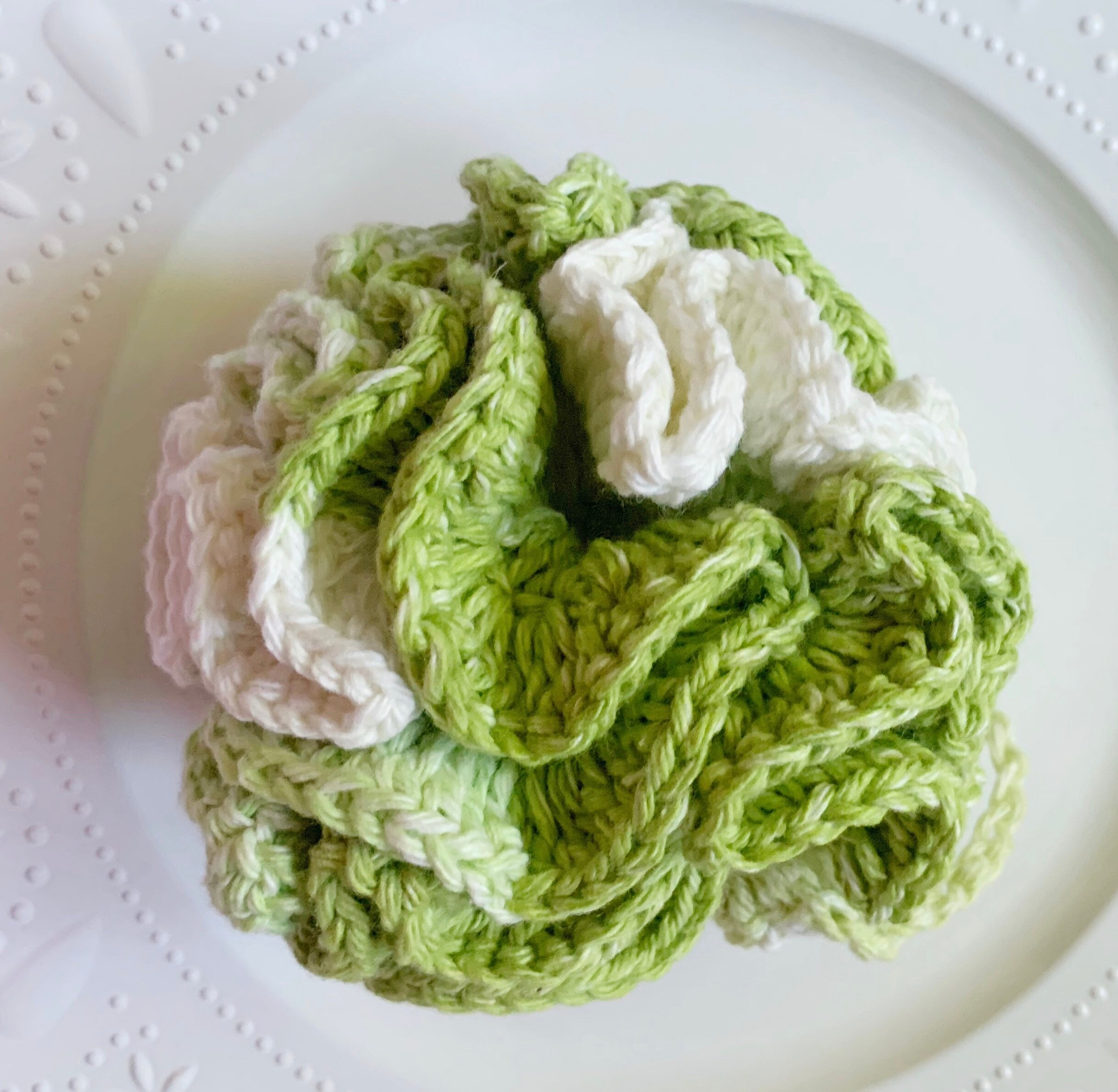 Reusable Bath Pouf and Crochet Scrubby Set Zero Waste Bath Etsy