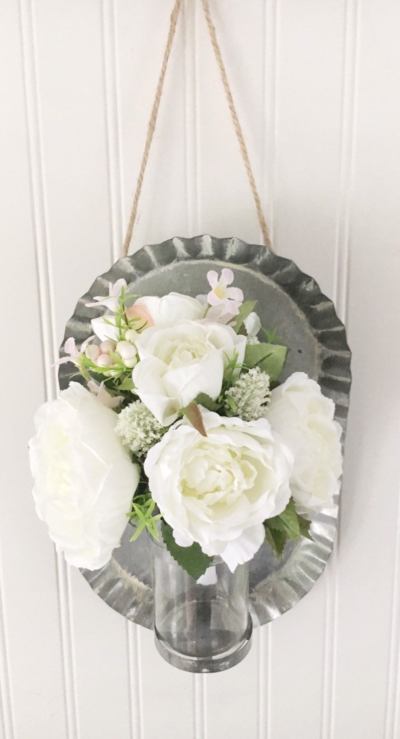 Farmhouse Wall Sconce Metal Wall Decor Farmhouse Wall Etsy