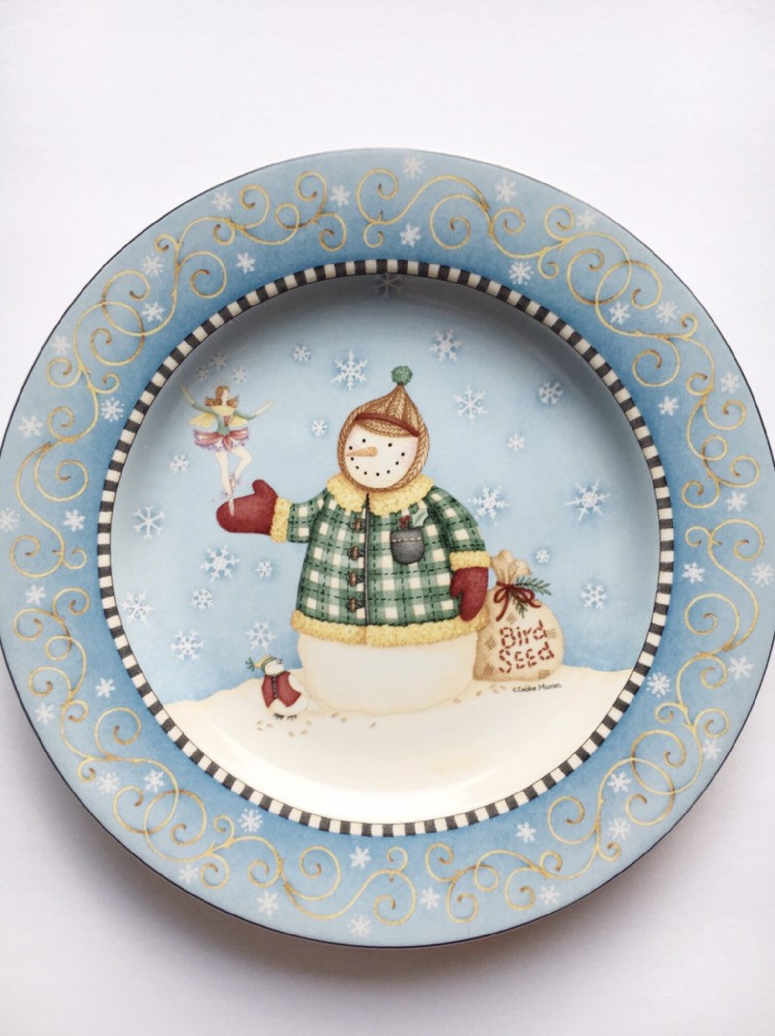 Oneida Snowman Dishes - vdxc9c8