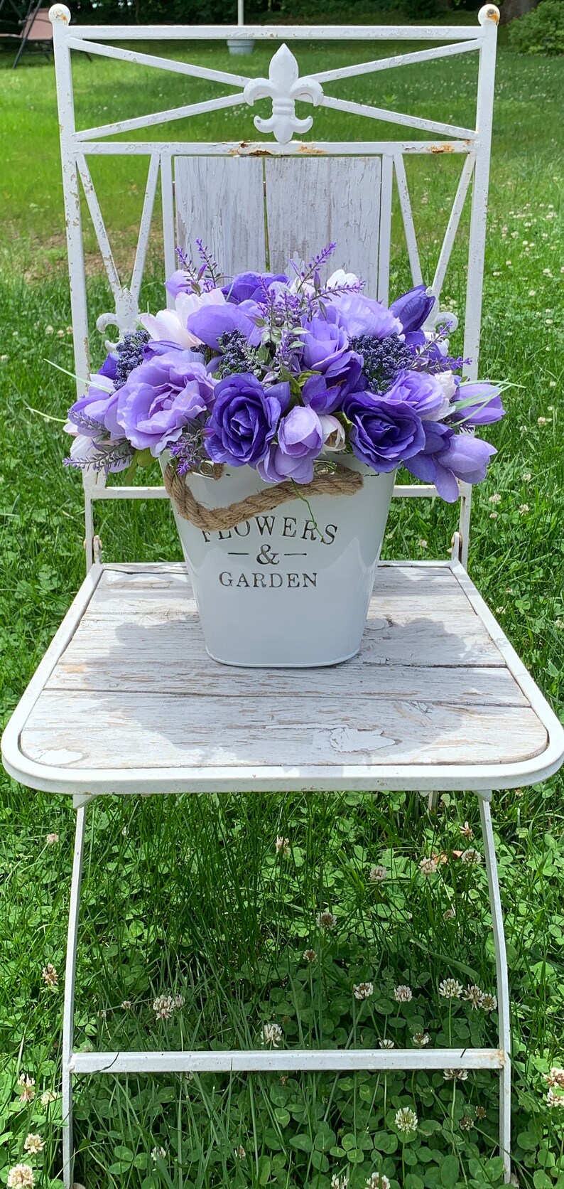 Floral Table Centerpiece Farmhouse Coffee Table Decor Etsy