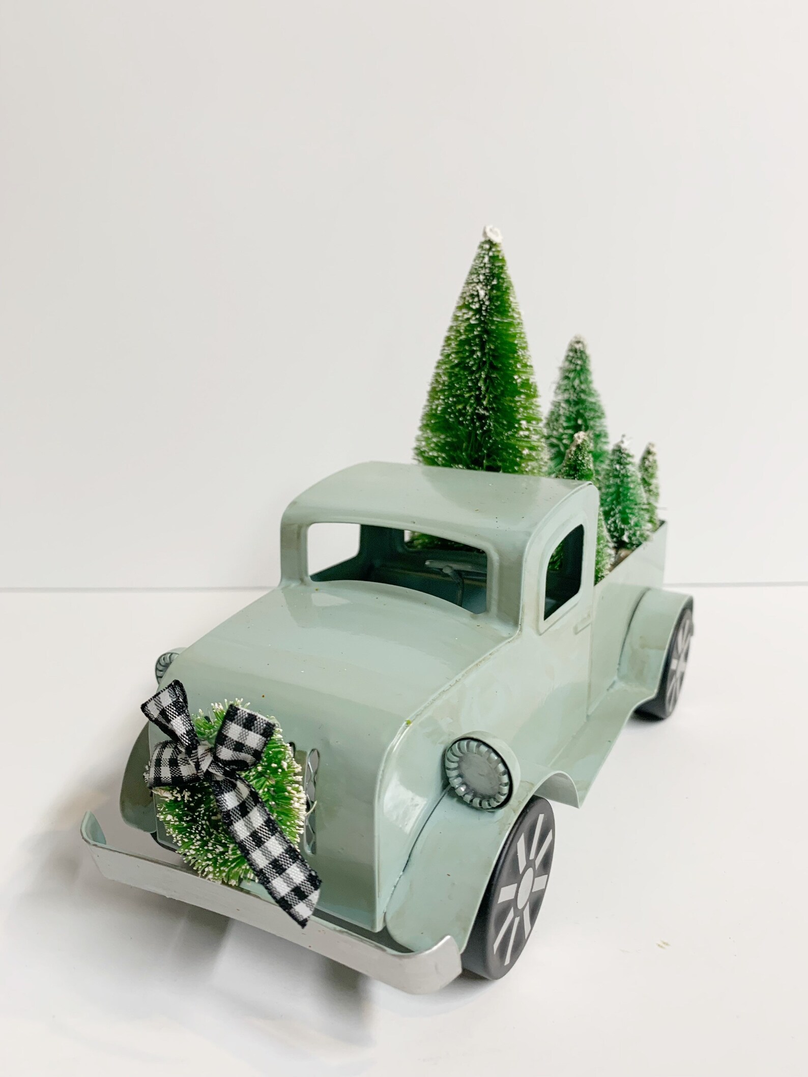 Blue Farm Truck Christmas Decor Farmhouse Kitchen Decor Pick | Etsy