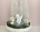 Christmas Angel decoration - Holiday winter decor - Christmas gift for grandma - Christmas gift for coworker