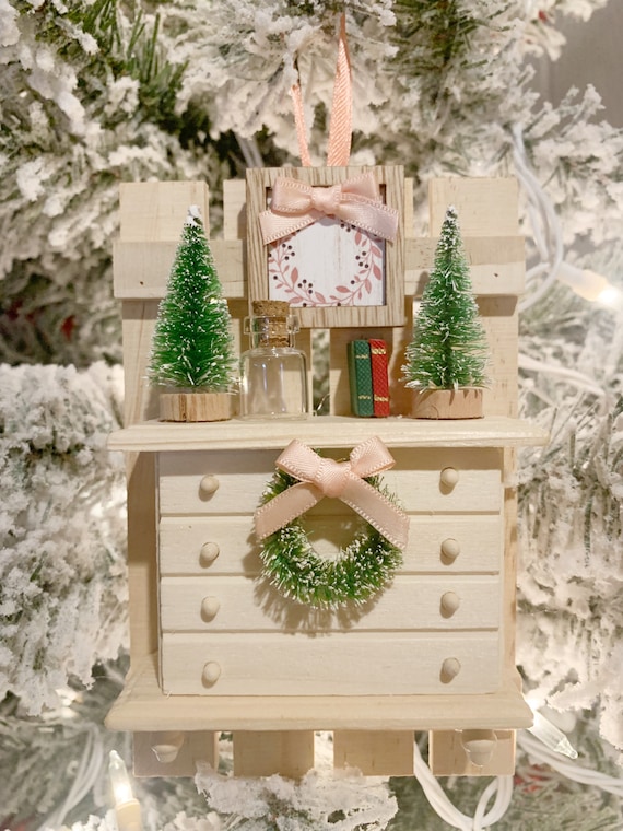 dresser christmas decor Miniature Furniture Ornament - Holiday - 