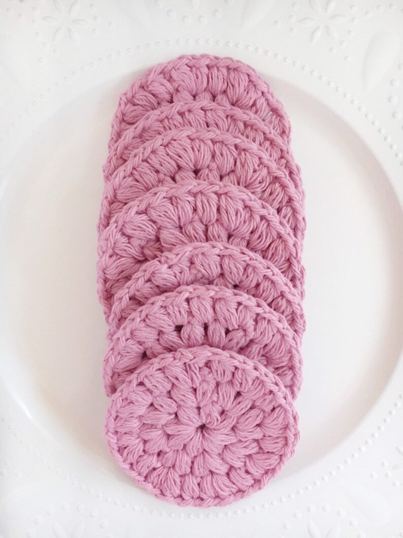 Crochet Scrubbies Cotton Face Rounds Make up Remover Pads Etsy