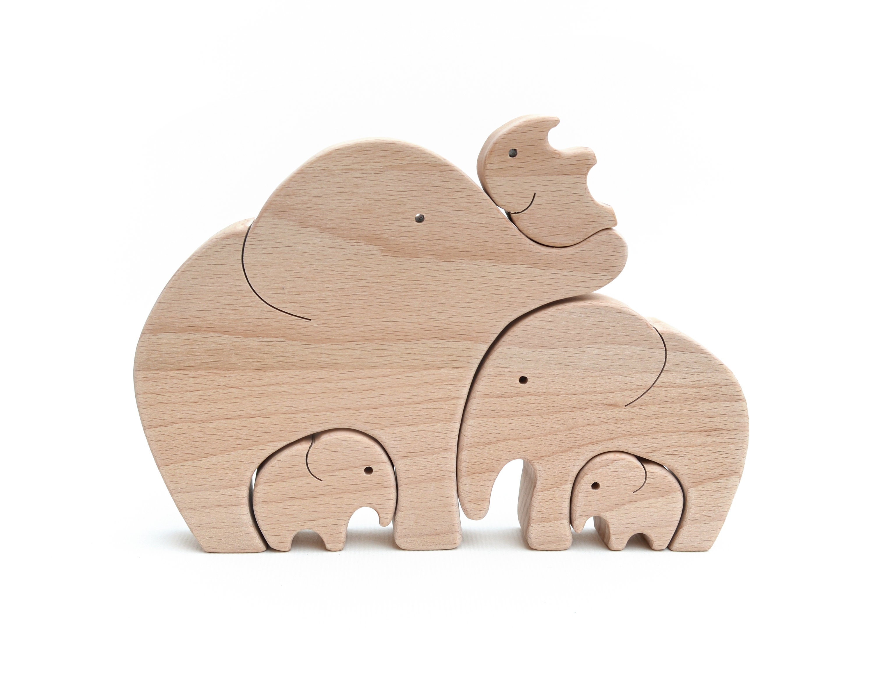 Rompecabezas de elefante de madera Regalo personalizado de Etsy México