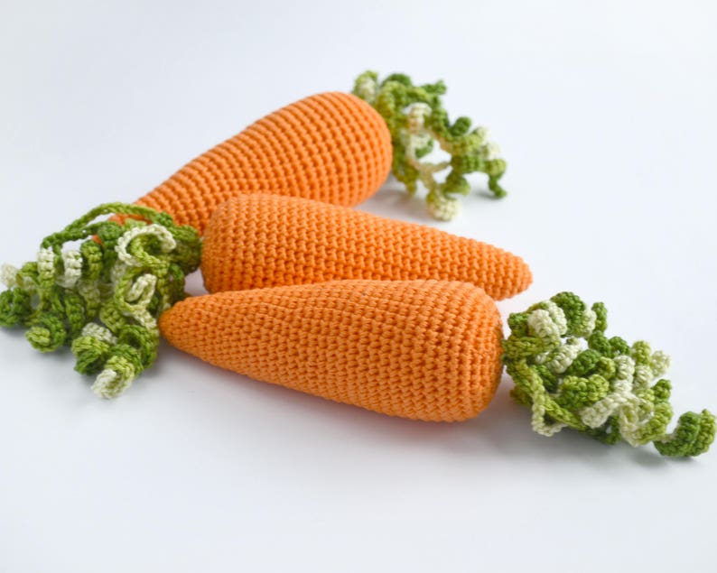 Crochet Carrot Rattle Teething toy Baby rattle Gift for Baby Etsy