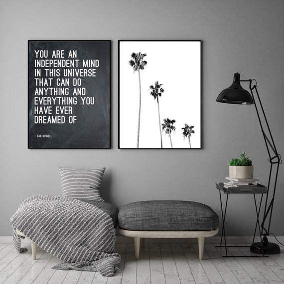 Dan Howell Print Modern Wall Art Modern Art Print Typography Poster Letterpress Print Scandinavian Art Minimalist Print Home Decor