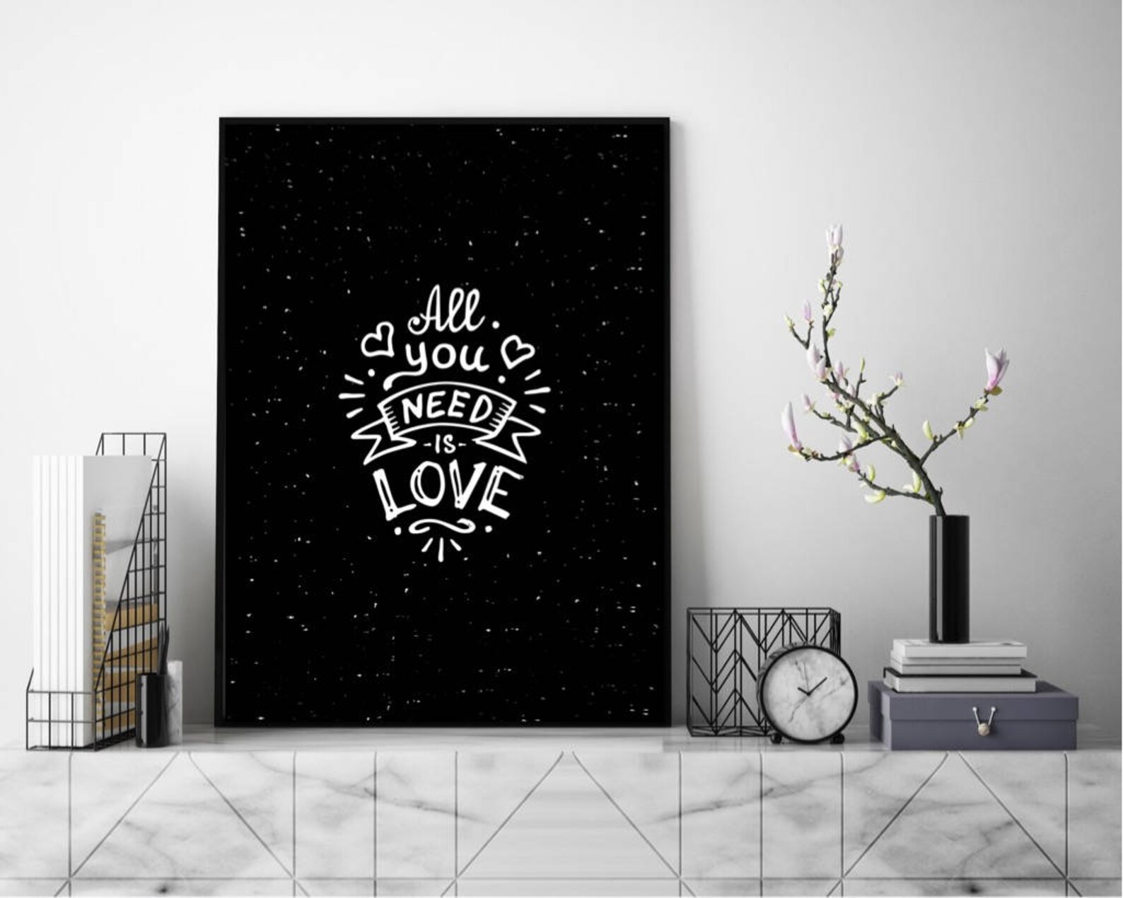 All You Need is Love Print Love Wall Art Love Art Print Etsy UK