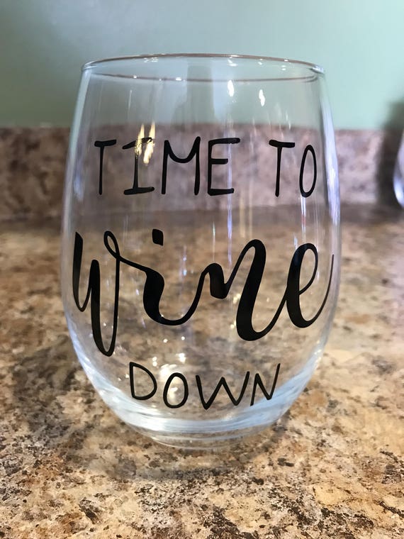 decorative stemless wine glasses