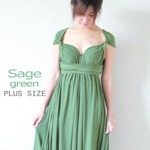 sage green plus size bridesmaid dresses