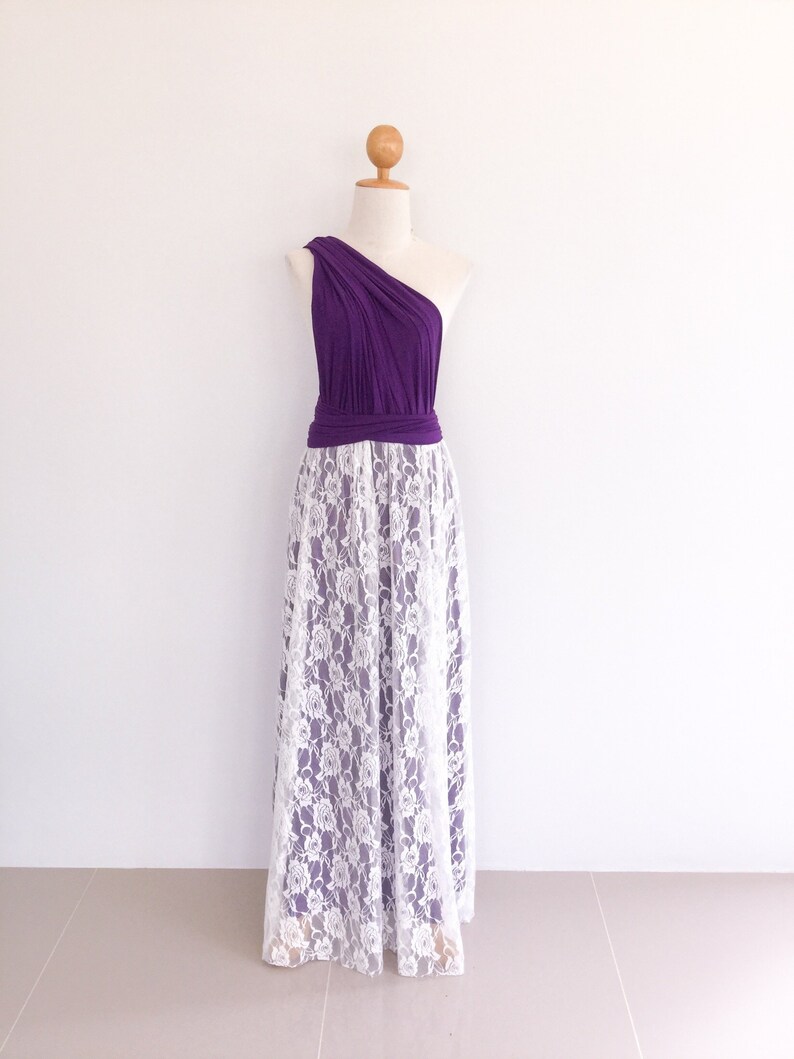 Dark Purple Convertible Dress