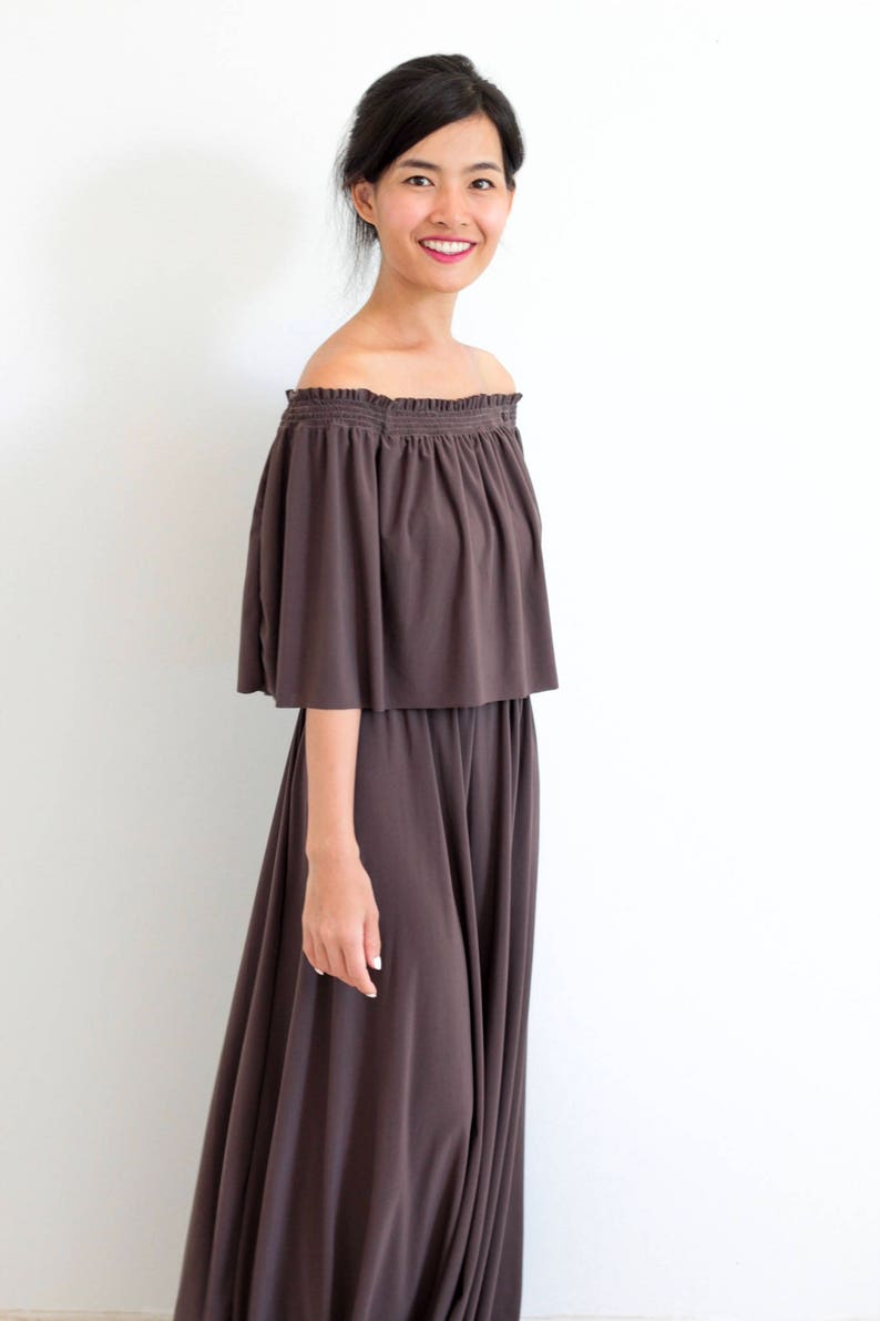 Dark Brown Bridesmaid Dresses