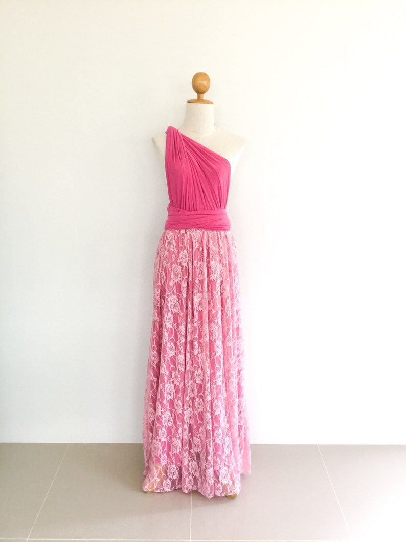 hot pink infinity dress