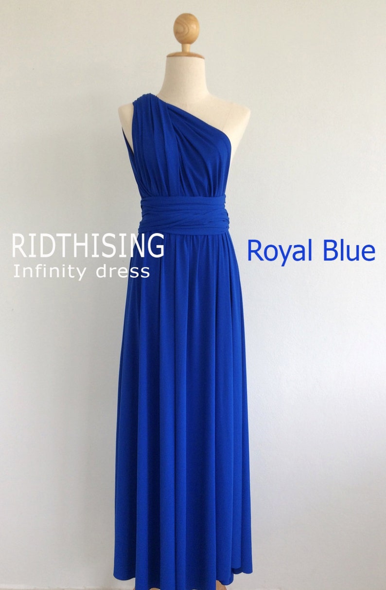 royal blue infinity dress
