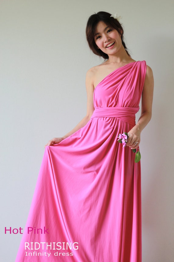 hot pink infinity dress