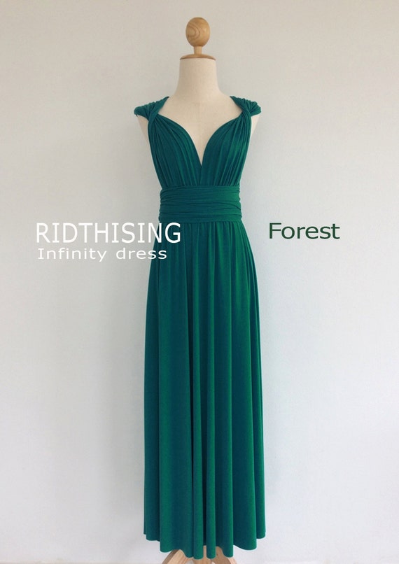 forest green infinity dress