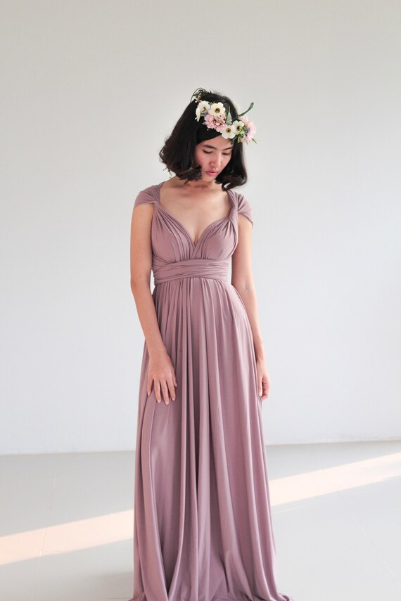 purple grey dress