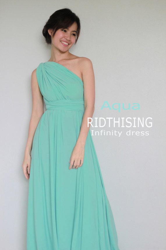 aqua infinity dress