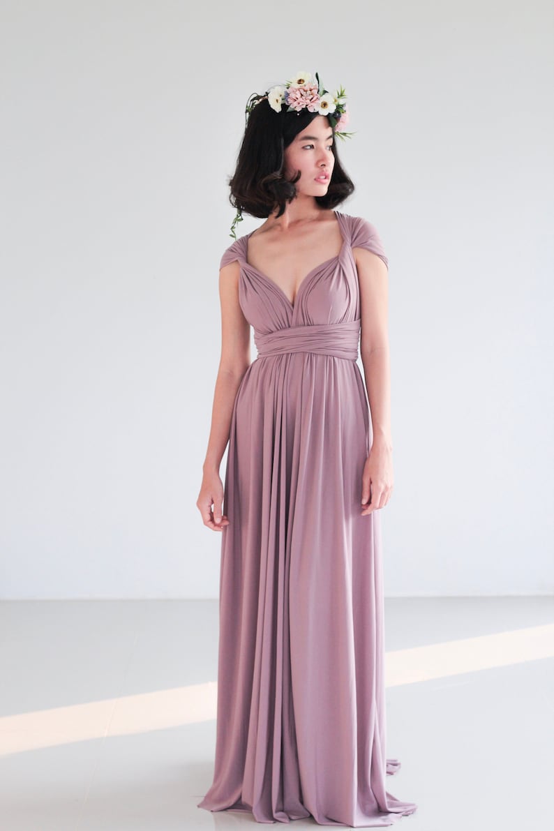 mauve purple dress