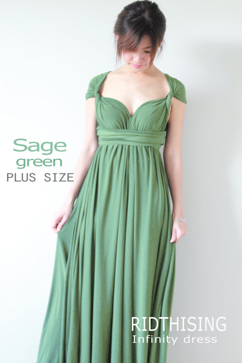 infinity dress sage green