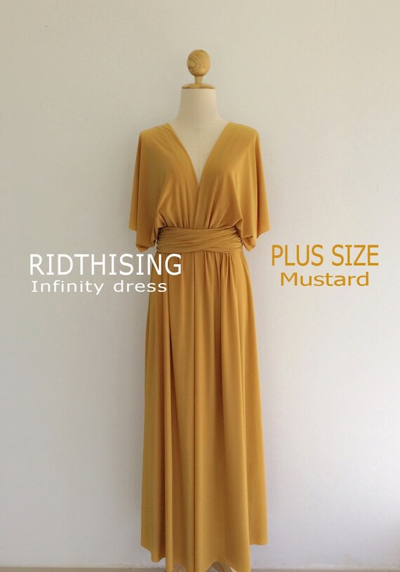 mustard yellow gown