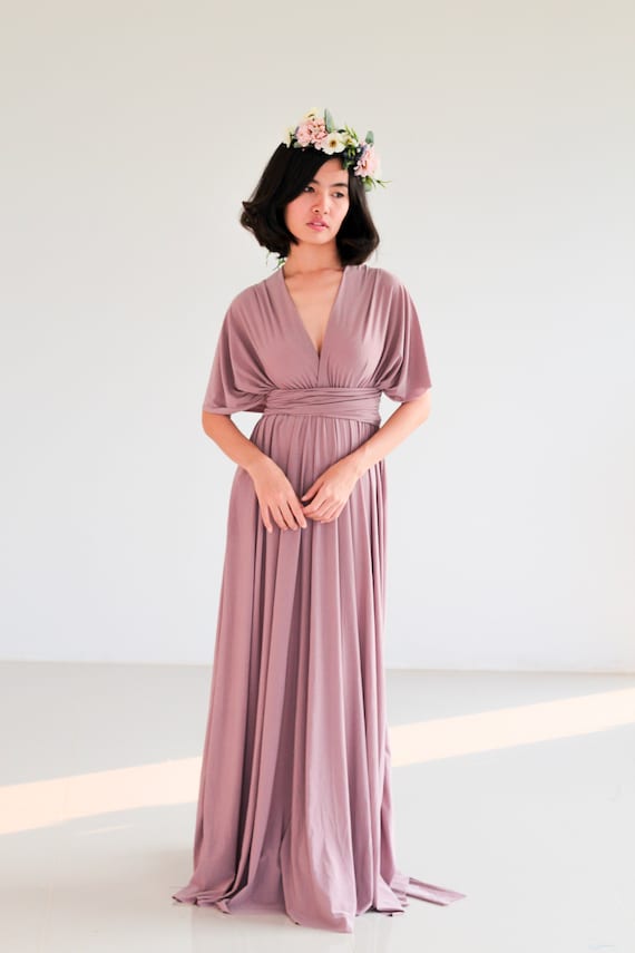 plus size mauve bridesmaid dresses